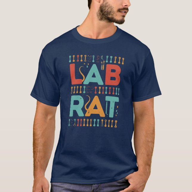 T-shirt lab rat mens tshirts, Lab Rat : Science Geek Homme (Devant)
