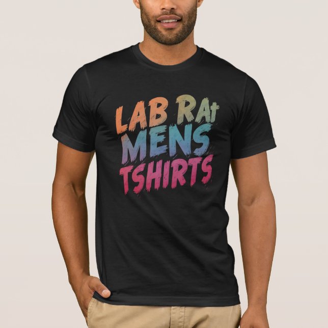 T-shirt lab rat mens tshirts, Lab Rat : Science Geek Homme (Devant)