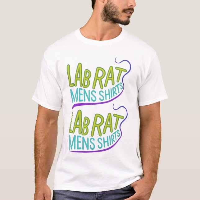 T-shirt lab rat mens tshirts, Lab Rat : Science Geek Homme (Devant)