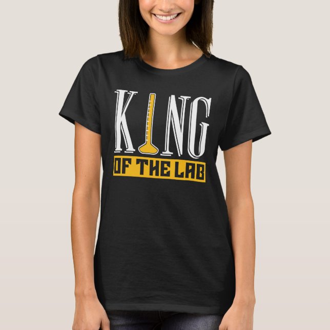 T-shirt Lab Tech King Du Technicien De Laboratoire (Devant)
