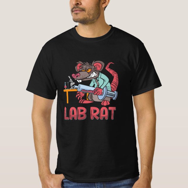 T-shirt Lab Tech Lab Rat Laboratory Chemist Technician (Devant)