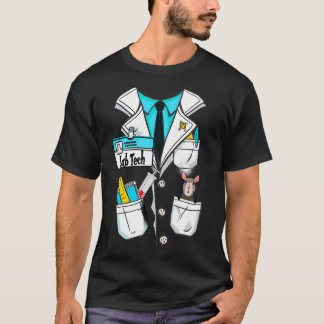T-shirt Lab Tech Science Coat Drôle Design Pour Le Laborat