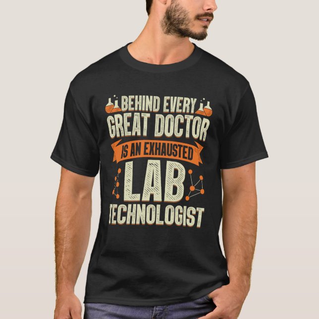T-shirt Lab Technologist Laboratory Technician Gift (Devant)