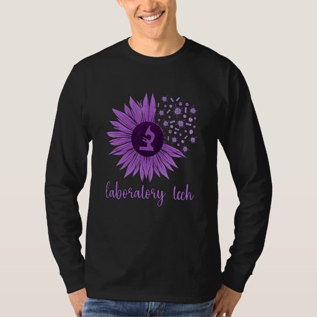 T-shirt Lab Technologist Sunflower Laboratory Tech (Devant)