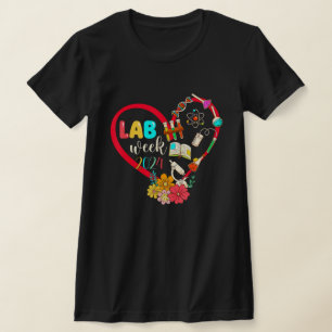 T-shirt Lab Week 2024 Retro Médicale Laboratory Tech