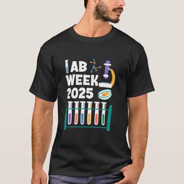 T-shirt Lab Week 2025 Ouvriers de laboratoire Funny Techno (Devant)