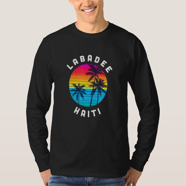 T-shirt Labadee Haiti Vacation Souvenir Sunset Beach (Devant)