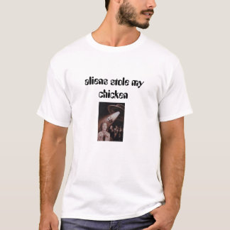 T-shirt l'abduction de seau de poulet, aliens a volé mon