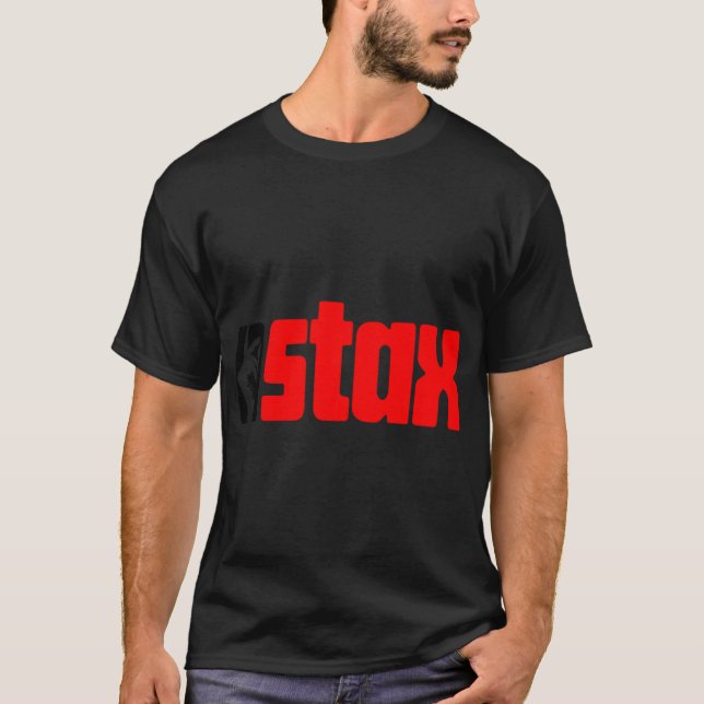 T-shirt label classique Stax records (Devant)