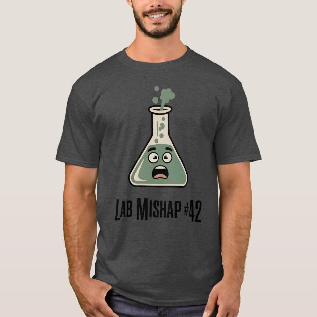 T-shirt Labo catastrophe #42 | Citation drôle de scientifi (Devant)