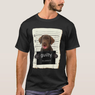 T-shirt Laboratoire Chocolat Labrador Chien Mug Tiré Mauva