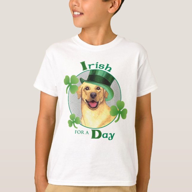 T-shirt Laboratoire de jaune du jour de St Patrick (Devant)
