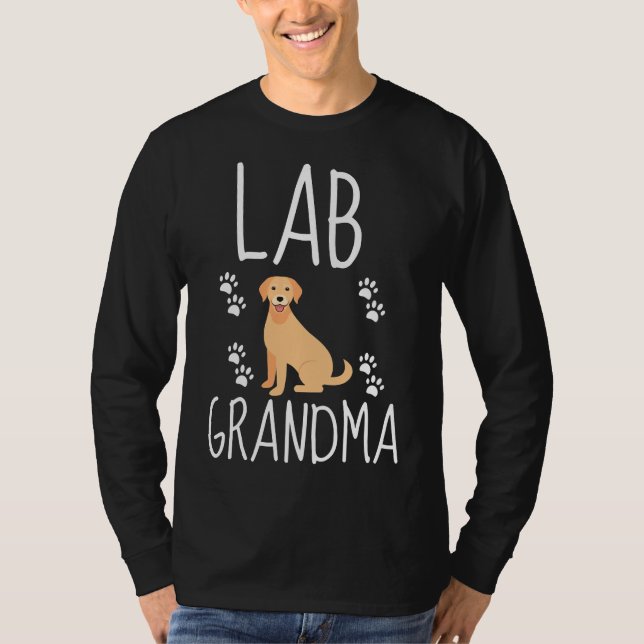 T-shirt Laboratoire Grandma Vector Labrador Retriever (Devant)