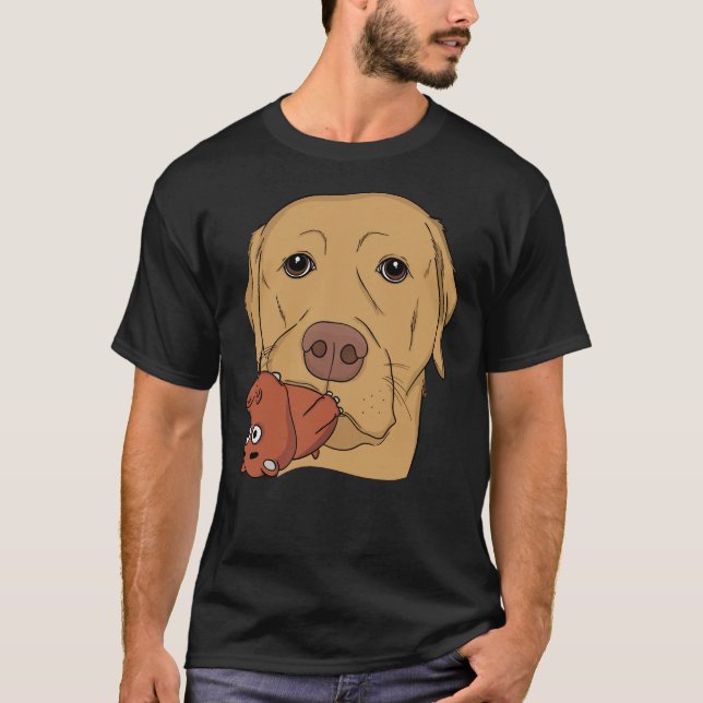 T-shirt Laboratoire Jaune Avec Jouet Hippo (Devant)