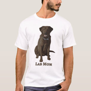 T-shirt Laboratoire Maman Chocolat Brown Labrador Retrieve