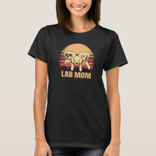 T-shirt Laboratoire Maman Jaune Labrador Retriever Chien V