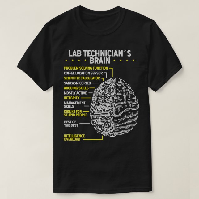 T-shirt Laboratoire Technicien de laboratoire Technicien d (Design devant)