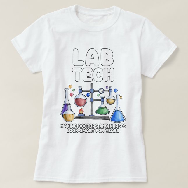 T-shirt Laboratoire Technique Faire Docteurs & Infirmières (Design devant)