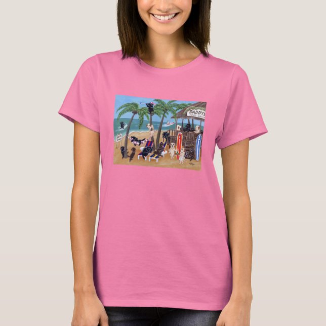 T-shirt Laboratoires de vacances d'été de l'île (Devant)