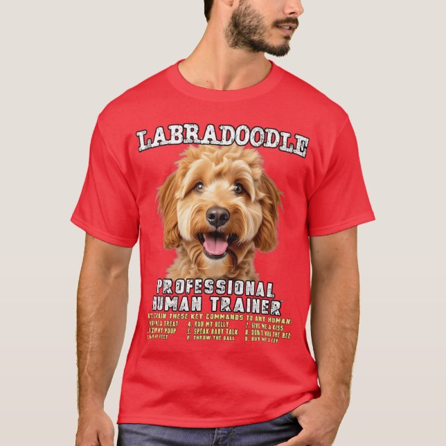 T-shirt Labradle Professional Hurainer Labra Doodle modern (Devant)