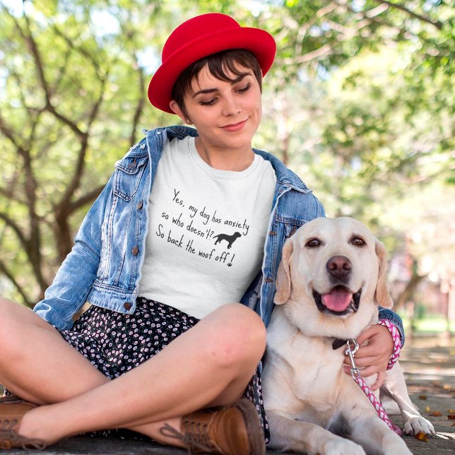 T-shirt Labradoodé Mon chien angoissé Woof Off (Créateur téléchargé)