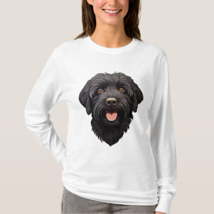 T-shirt Labradoodle Chien Noir