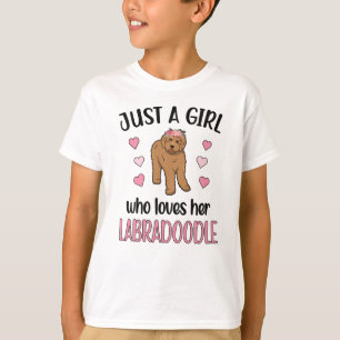 T-shirt Labradoodle Dog Girl Amoureux des chiens Labradood