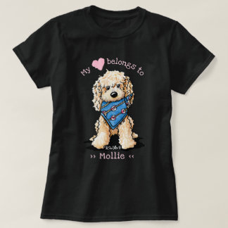 T-shirt Labradoodle Mon cœur appartient à