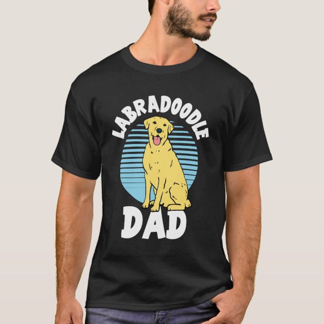T-shirt Labradoodle Papa mignon chien de laboratoire (Devant)