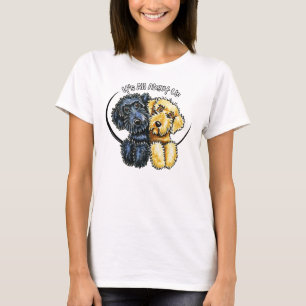 T-shirt Labradoodles Black Yellow IAAU