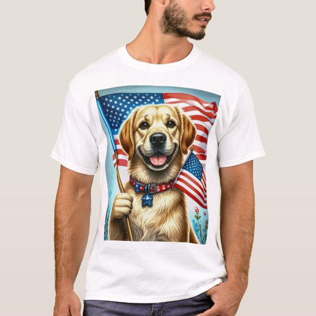 T-shirt Labrador Américain - Toujours Fidèle (Devant)