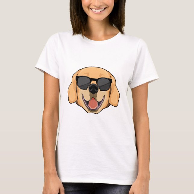 T-shirt Labrador avec lunettes de soleil (Devant)