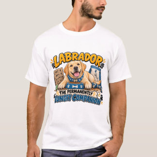 T-shirt Labrador Bonne Nourriture Bonne Humeur Chien Drôle