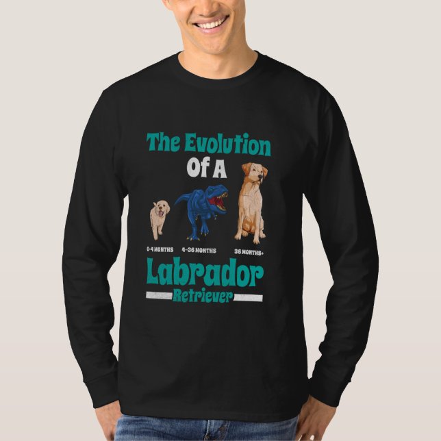 T-shirt Labrador Chien L'ÉVOLUTION D'UN RÉCUPÉRATEUR DE LA (Devant)