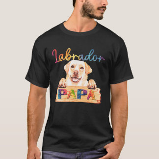 T-shirt Labrador coloré Papa Chien Papa