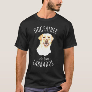 T-shirt Labrador Dad - Dogfather - Meilleur propriétaire d