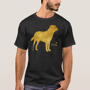 T-shirt Labrador Dogs Lab Maman Gold Cute Labrador Proprié