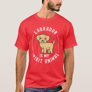 T-shirt Labrador est mon animal spirituel ami