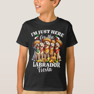 T-shirt Labrador fiesta ici pour le cinq mai labrador 