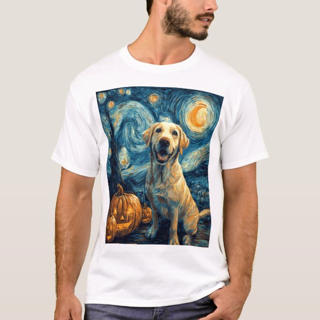 T-shirt Labrador jaune (2) (Devant)