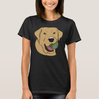 T-shirt Labrador Jaune Avec Boule