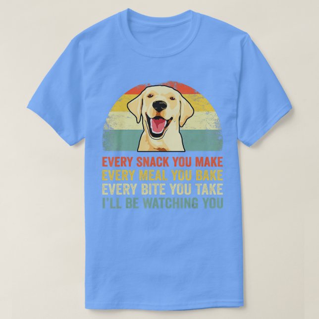 T-shirt Labrador jaune s Lab Papa Jaune Labrador Récupérat (Design devant)