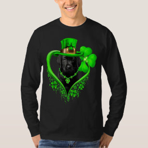T-shirt Labrador Jour de la Saint Patrick irlandais Shamro