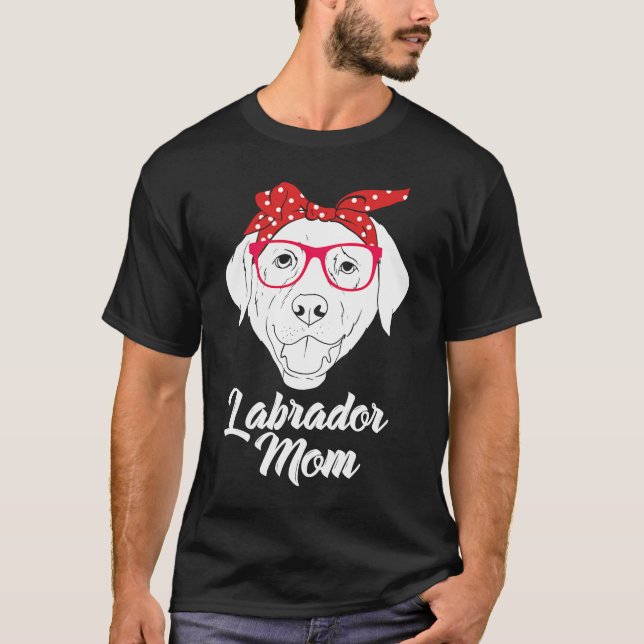 T-shirt Labrador Mère Labrador Mère Chien Femmes (Devant)