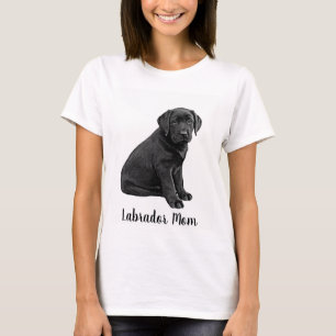 T-shirt Labrador Mom - Black Lab Maman