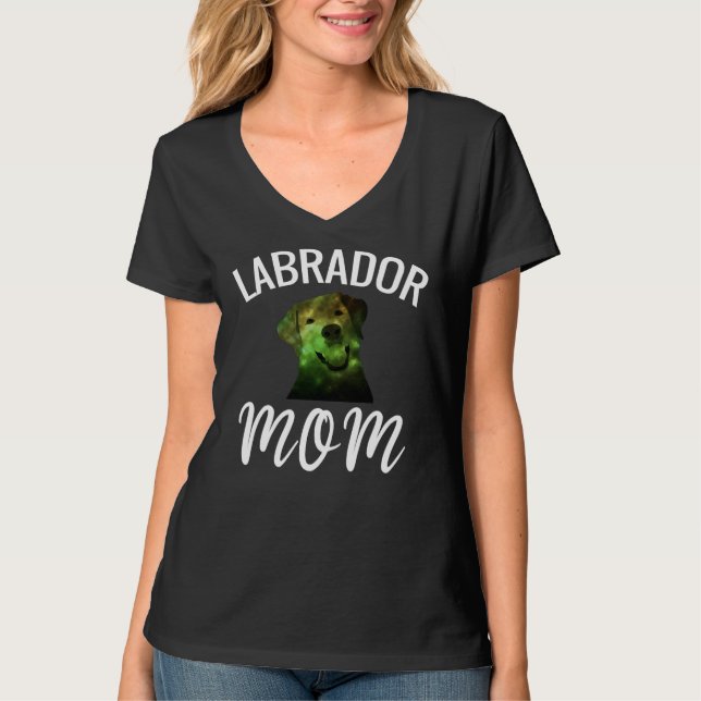 T-shirt Labrador Mom Lab Maman (Devant)