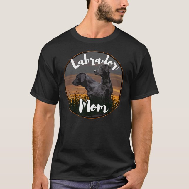 T-shirt Labrador Mom Labrador Retriever (Devant)