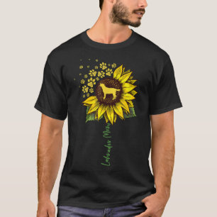 T-shirt Labrador Mom Sunflower Labrador Retriever Chien Ma