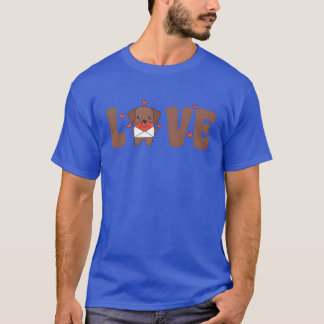 T-shirt Labrador pour la Saint-Valentin Animaux mignons av