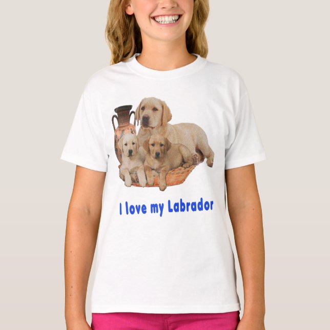 T-shirt Labrador Retriever (Devant)